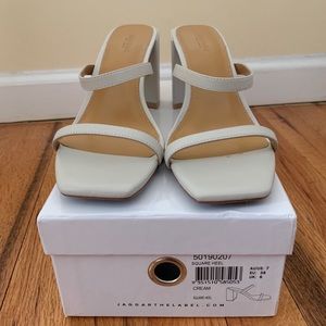 Jaggar Square Heel Double Strap Mules